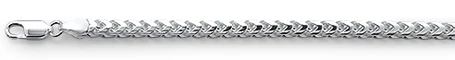 120-4MM Oval Franco .925 Sterling Silver Chain 20-28" NEW