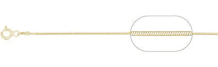 <span>CLOSEOUT 20% OFF! </span> 020-1MM Yellow Gold Plated Snake Chain .925 Solid Sterling Silver Available in 16"- 26" inches NEW