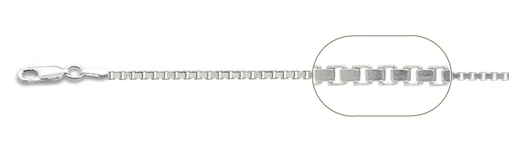 028-1.6MM Box Chain .925 Solid Sterling Silver Sizes 16-30" NEW