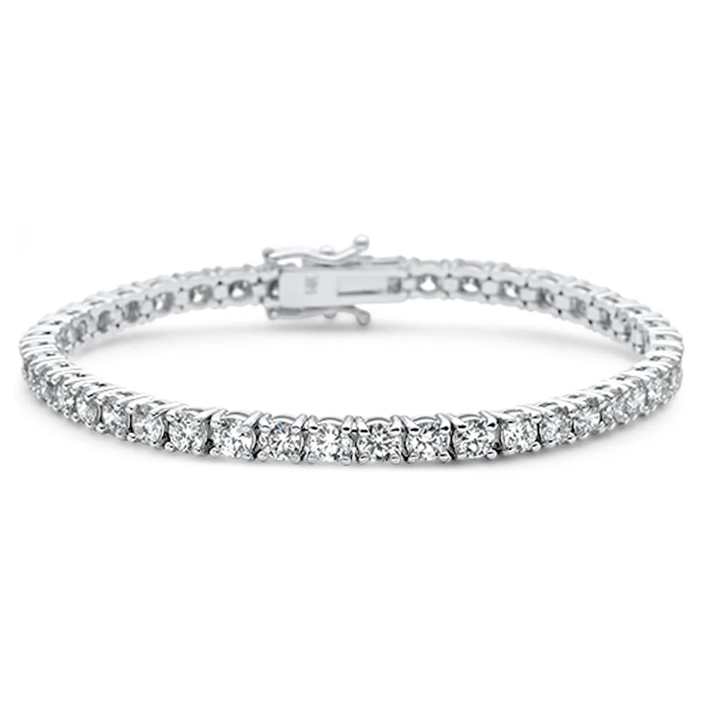<span style="color:purple">SPECIAL!</span> 12.73ct 14KT White Gold Diamond Tennis Bracelet 7"