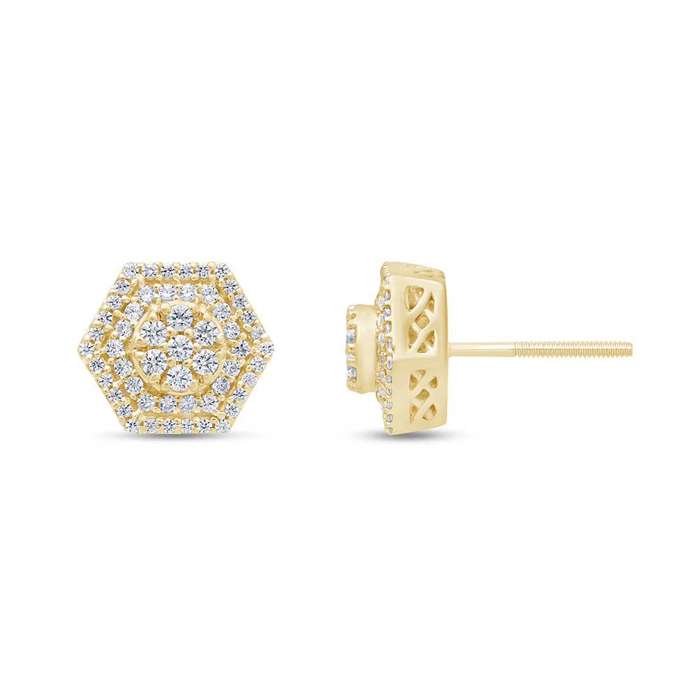 <span>DIAMOND CLOSEOUT! </span>.50ct G SI 14K Yellow Gold Diamond Fashion Earrings
