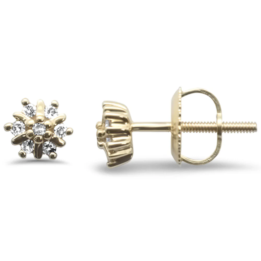 <span>DIAMOND CLOSEOUT! </span>.10ct G SI 10KT Yellow Gold Diamond Round Stud Earrings