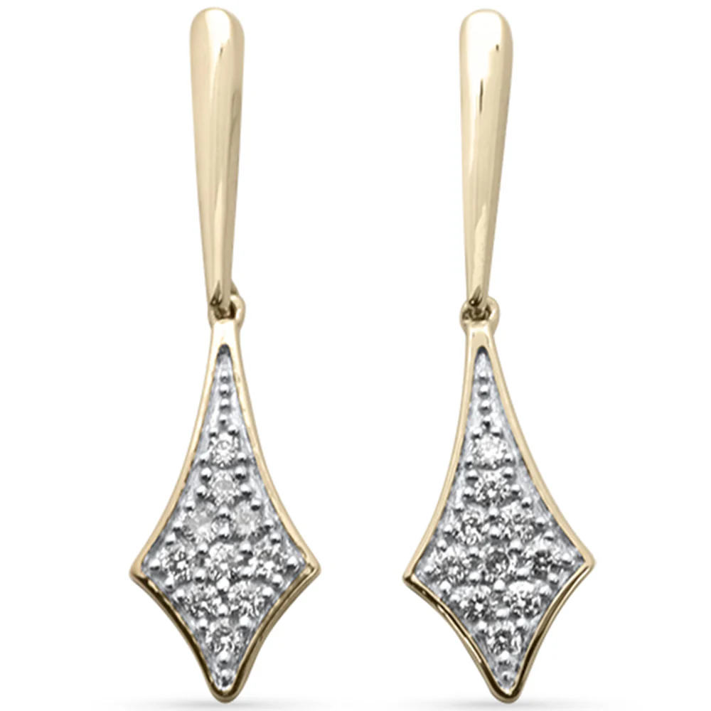 <span style="color:purple">SPECIAL!</span> .24ct G SI 14K Yellow Gold Diamond Drop Earrings