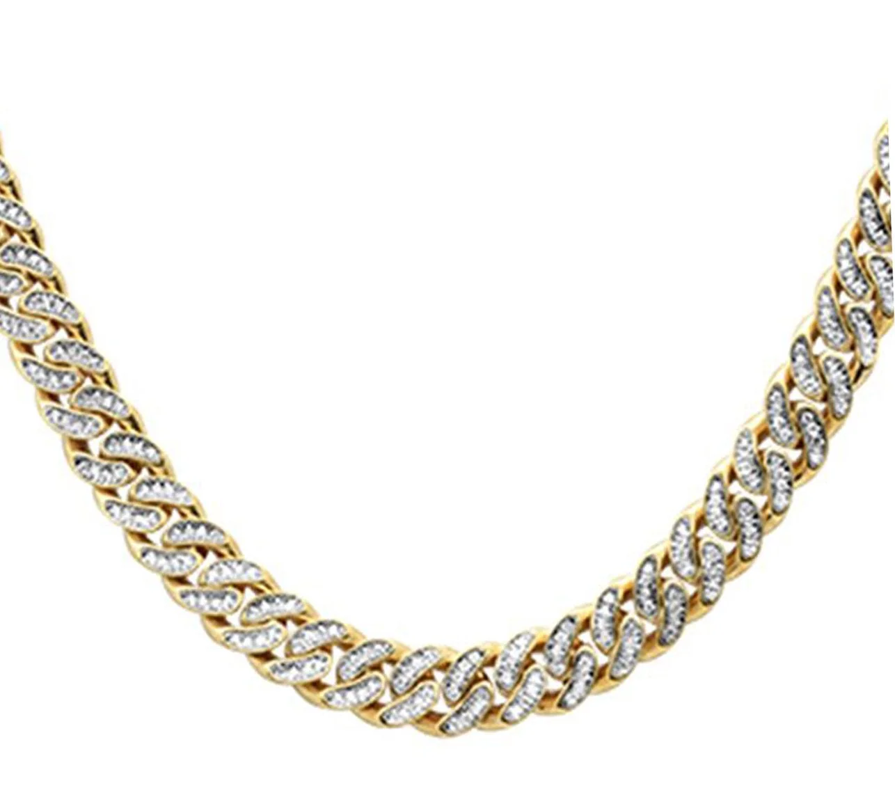 <span style="color:purple">SPECIAL!</span> 7mm 4.26ct G SI 14k Yellow Gold Diamond Round Cuban Necklace 22" - Image 2