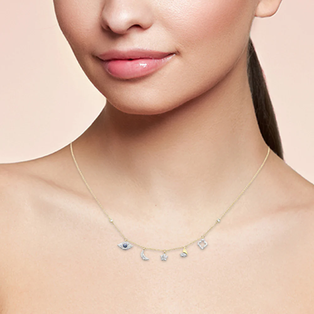 <span style="color:purple">SPECIAL!</span> .34ct G SI 14K Yellow Gold Diamond Pendant Necklace 16" +2" EXT - Image 2