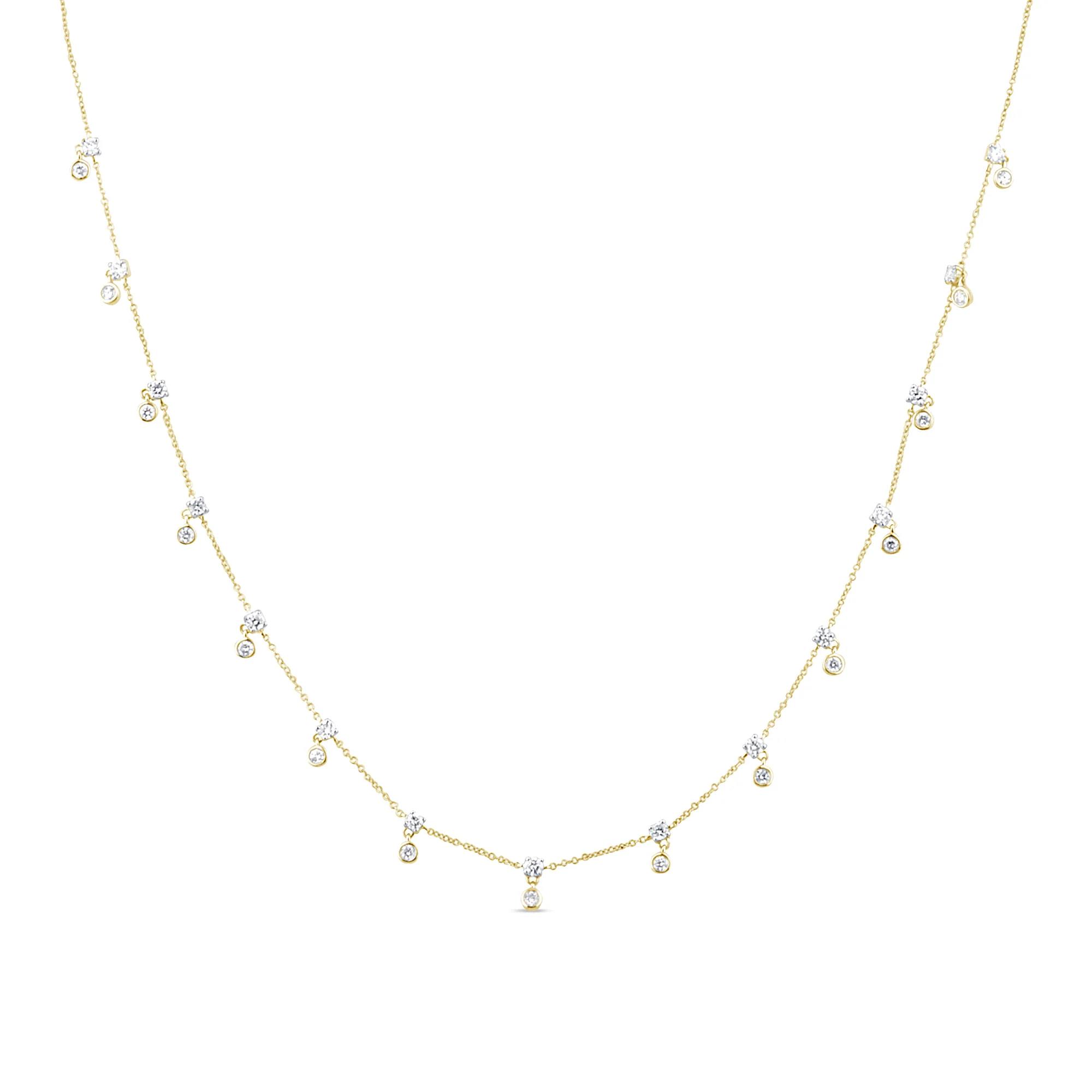 <span>DIAMOND CLOSEOUT! </span> 1.29ct G SI 14K Yellow Gold Diamond Pendant Necklace 16+2" Ext