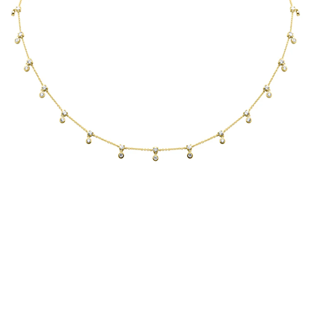 <span>DIAMOND CLOSEOUT! </span> 1.29ct G SI 14K Yellow Gold Diamond Pendant Necklace 16+2" Ext - Image 2