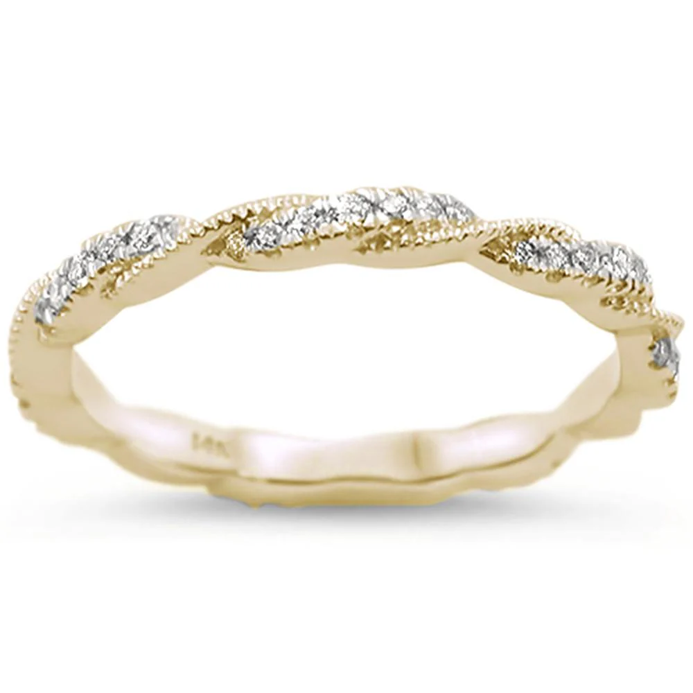 <span>DIAMOND CLOSEOUT! </span>.26cts 14k Yellow Gold Diamond Ring Size 6.5