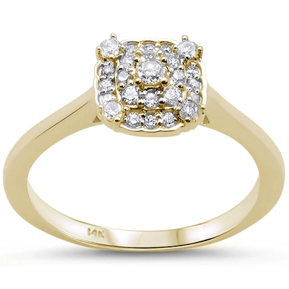 <span>DIAMOND CLOSEOUT! </span>.26cts 14k Yellow Gold Diamond Engagement Solitaire Ring Size 6.5