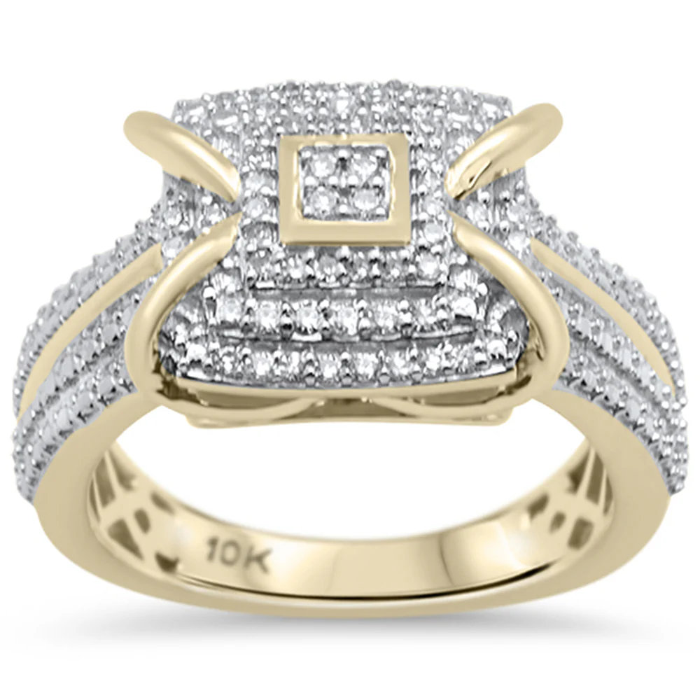 <span>DIAMOND CLOSEOUT! </span>.26CT G SI 10KT Yellow Gold Diamond Ladies Diamond Ring Size 6.5
