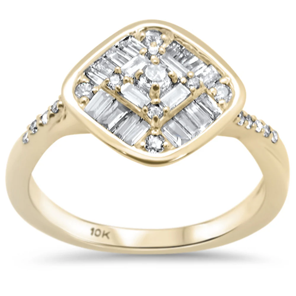 <span>DIAMOND CLOSEOUT! </span>.48ct G SI 10K Yellow Gold Diamond Engagement Ring Size 6.5