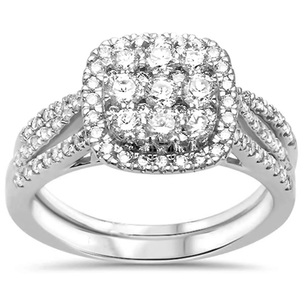 <span>DIAMOND CLOSEOUT! </span>1.01ct G SI 10k White Gold Diamond Engagement Ring Size 6.5