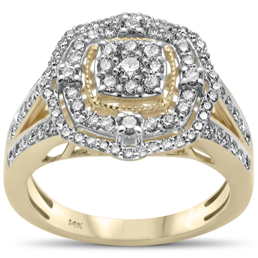 <span>DIAMOND CLOSEOUT! </span>.89ct G SI 14K Yellow Gold Diamond Engagement Ring Size 6.5
