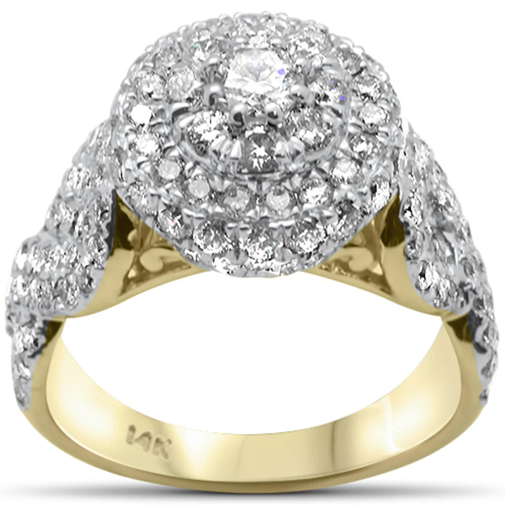 <span>DIAMOND CLOSEOUT! </span>2.35ct G SI 14K Yellow Gold Diamond Engagement Ring