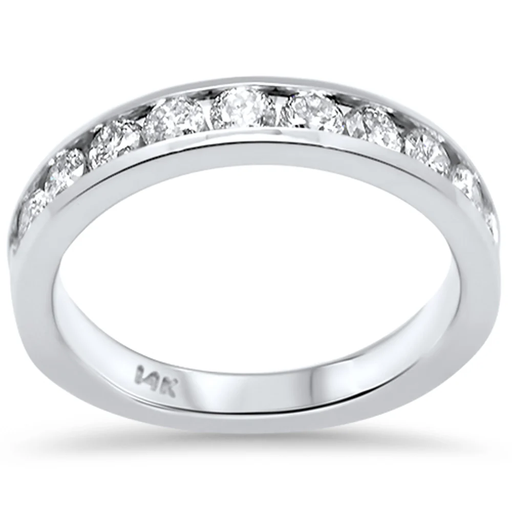<span style="color:purple">SPECIAL!</span> 1.06ct G SI 14K White Gold Diamond Women's Ring Size 6.5
