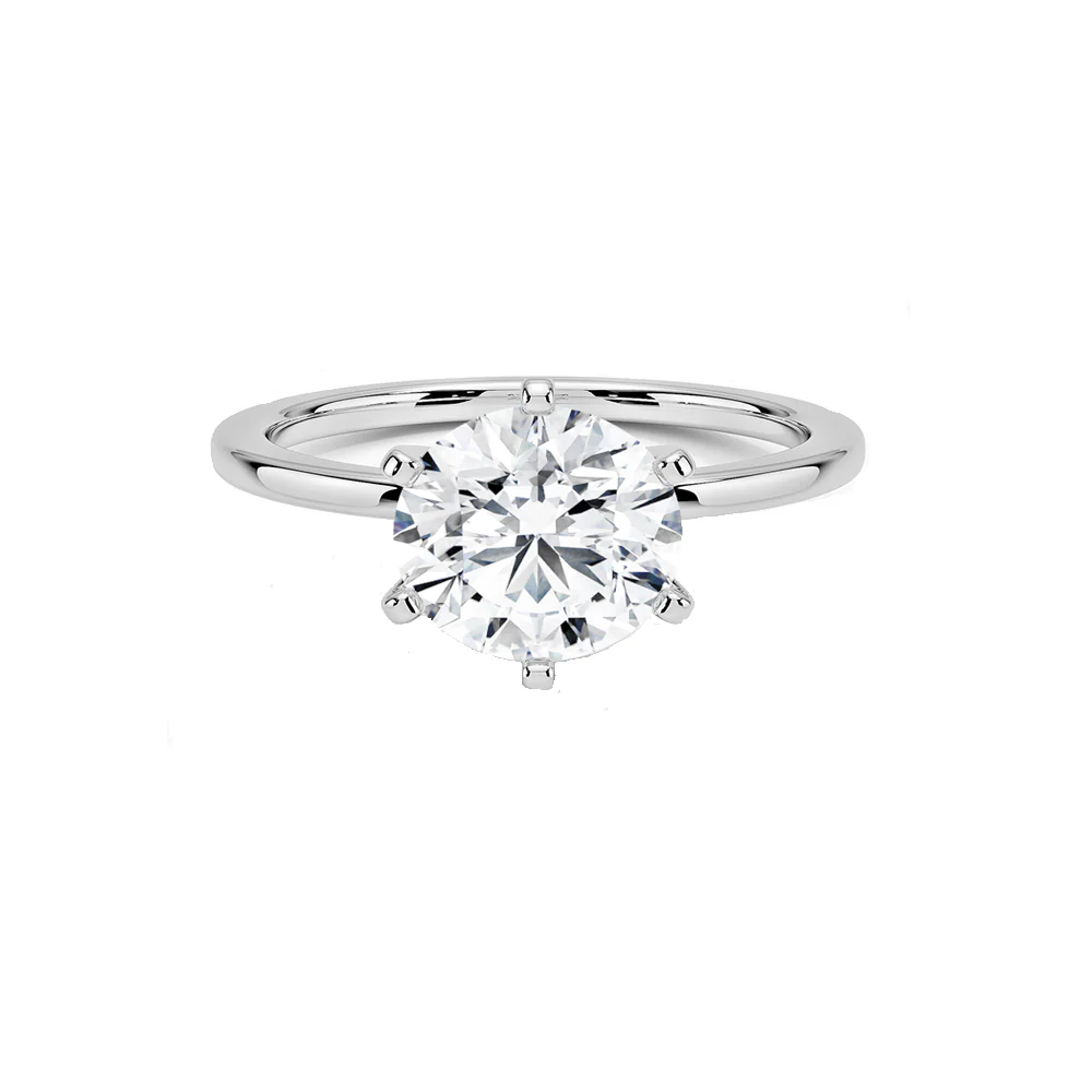 <span style="color:purple">SPECIAL!</span> 1.00ct I-VS2 GIA CERTIFIED 14K White Gold Round Diamond Solitaire Ring Size 6 - Image 3