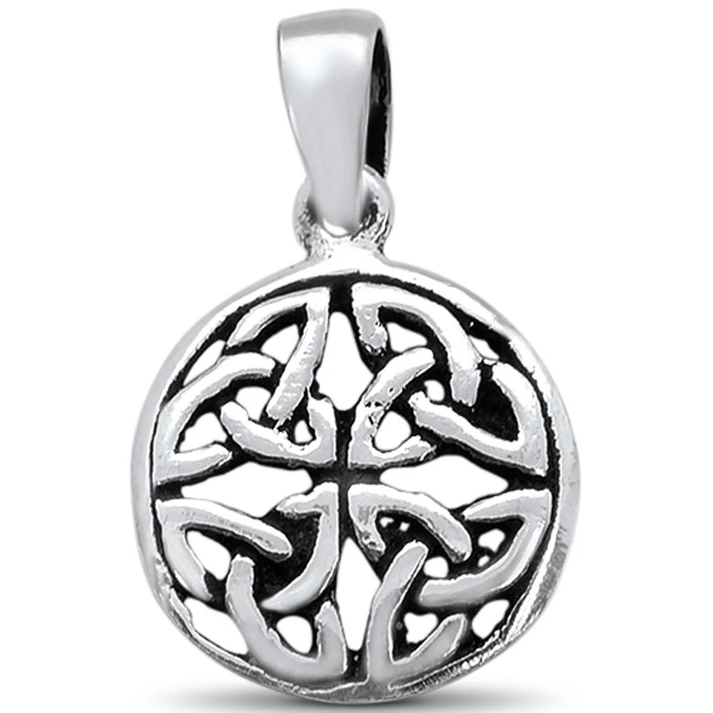 <span>CLOSEOUT! </span>Plain Filigree Design Charm .925 Sterling Silver Pendant