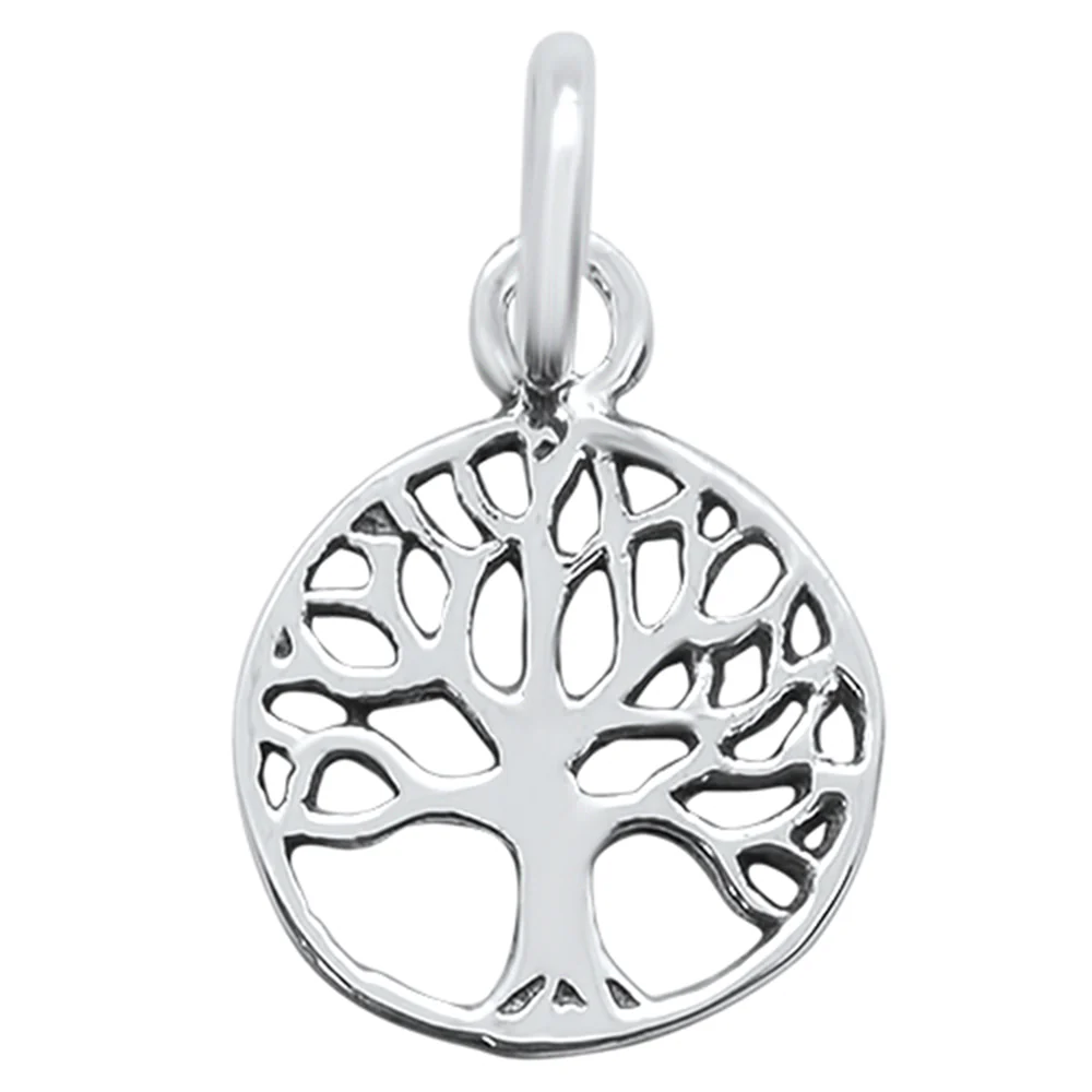 <span>CLOSEOUT! </span>Plain Tree of Life .925 Sterling Silver Pendant