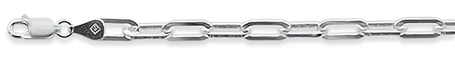 <span>CLOSEOUT 20% OFF! </span>110 5.1MM Square Forzatina Chain .925 Solid Sterling Silver Sizes 7"-28" Inches NEW