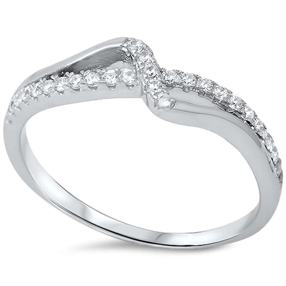 <span>CLOSEOUT!</span> New Style Cz Infinity .925 Sterling Silver Ring
